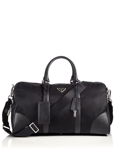 prada nylon and leather duffle bag price|prada nylon leather bag.